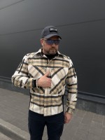 Тактична мілітарі Сорочка FCT демісезон утеплена в клітинку Койот (11 номер)